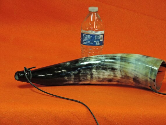 11/"-13/" STEER HORN HORNS POLISHED COW black powder bull ONE SET PAIR