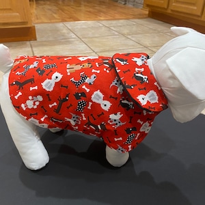 Extra Small, Small Red Puppies Cuddle Dog Coat