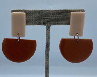 Terra Cotta Tab Earrings