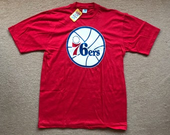 Philadelphia 76ers (NBA) Single Stitch Tee (NOS w/tags!) – Artex – Vintage 1980s – Size X-Large