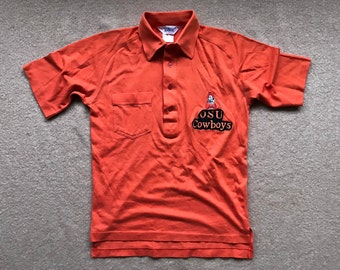 Oklahoma State University (Cowboys) Coaches Polo Shirt – Bike Athletic Company – Vintage 1980s – Size Small