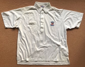 Denver Broncos (NFL) Coaches Polo Shirt – Bike Athletic Company – Vintage 1980s – Size X-Large