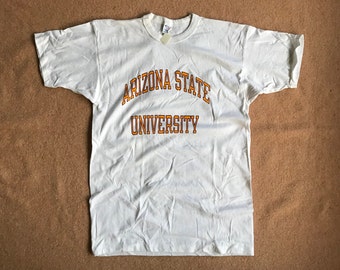 Arizona State University (Sun Devils) Tee – Campione – Vintage 1980s – Taglia Grande