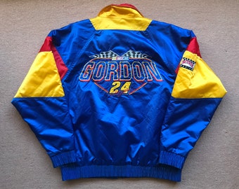 Jeff Gordon (NASCAR #24 Dupont) Quilt-lined Racing Jacket – Nutmeg