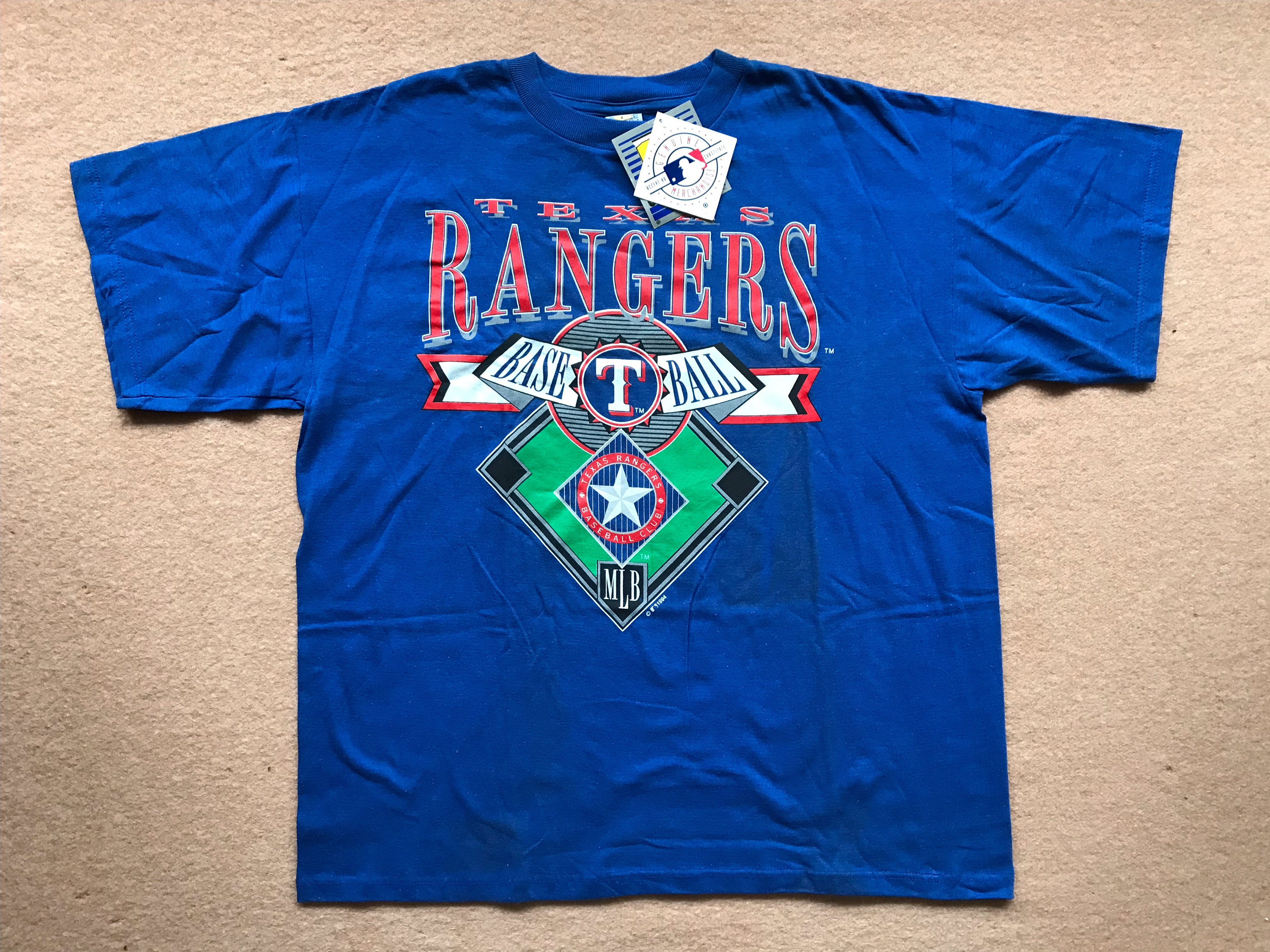 Texas Rangers Michael Young Red T-shirt Jersey Adult 2XL Majestic