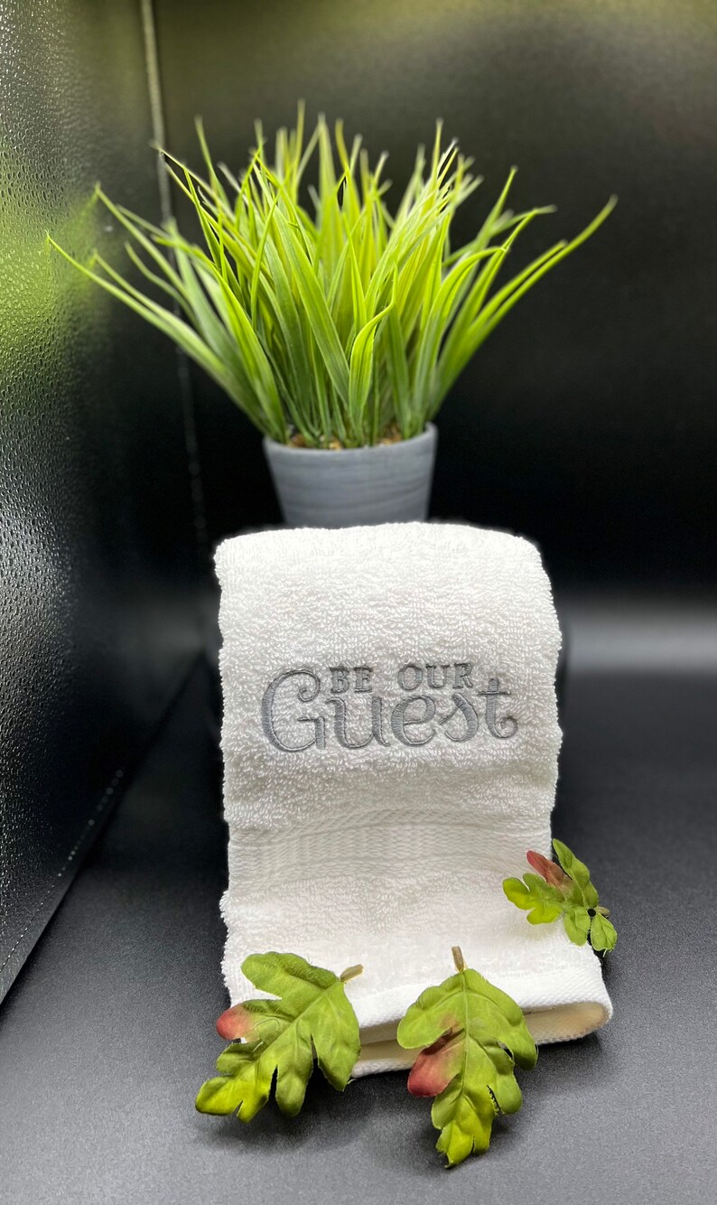 Be Our Guest Hand Towel, Custom Guest Hand Towel, Wedding Gift