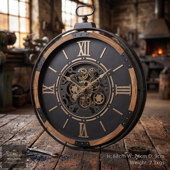Vintage Deco wood and stainless big watch. Tourby Watches - Art Deco SD Automatic main image 2