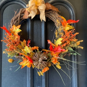 Maple Pumpkin Wreath