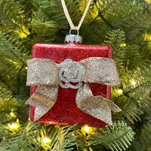 Glass Red Ornament