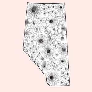 Alberta Flowers Digital Print
