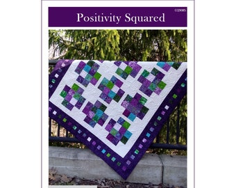 Positivity Squared quilt pattern PDF download