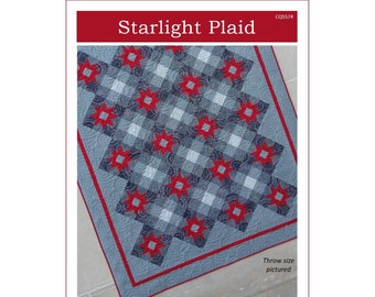 Starlight Plaid Quilt pattern PDF download