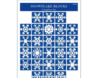 Snowflake Blocks Complete Set quilt pattern PDF download