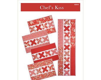 Chef's Kiss Placemats and Runner Quilt Pattern download