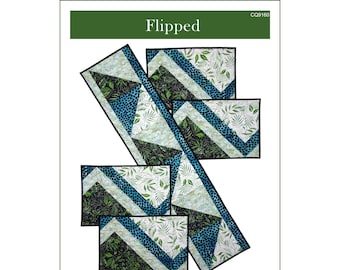 Flipped Quilted Placemats and Runner Pattern - PDF download