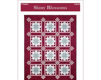 Shiny Blossoms Quilt Pattern - PDF download