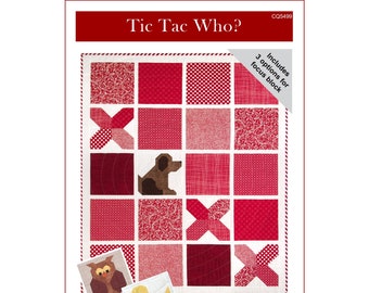 Tic Tac Who? Quilt Pattern PDF download