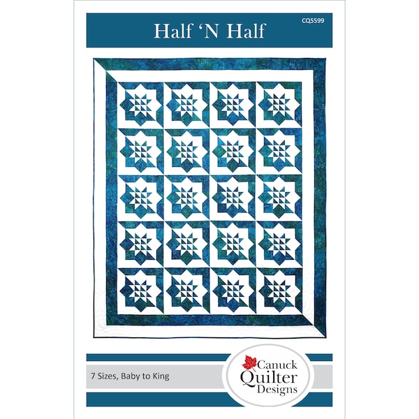 Half and Half Quilt Pattern PDF download