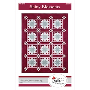 Shiny Blossoms Quilt Pattern PDF download image 1