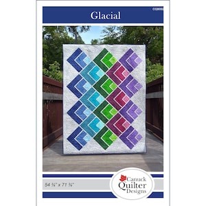 Glacial Throw Quilt Pattern / PDF download