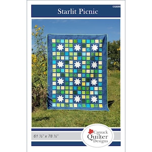 Starlit Picnic Quilt Pattern PDF download