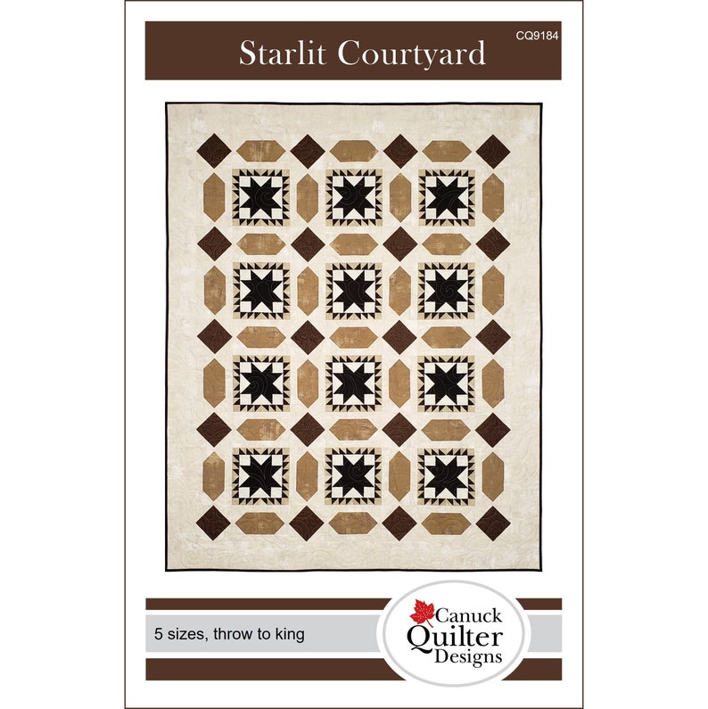 Starlit Courtyard Quilt Pattern PDF download image 1