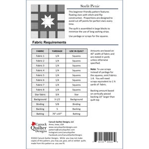 Starlit Picnic Quilt Pattern PDF Download - Etsy