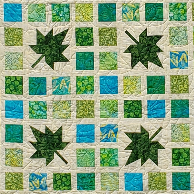 Leafy Pathways quilt pattern PDF download image 4