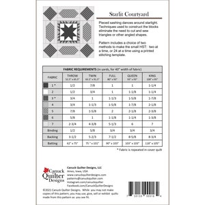 Starlit Courtyard Quilt Pattern PDF download image 2