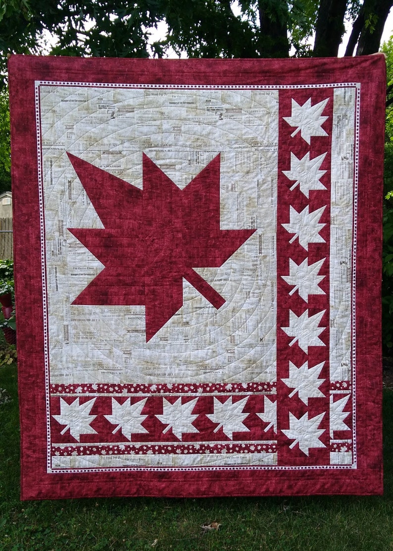 150 Quilt Pattern Canada quilt fall quilt throw quilt PDF download Canuck Quilter Designs