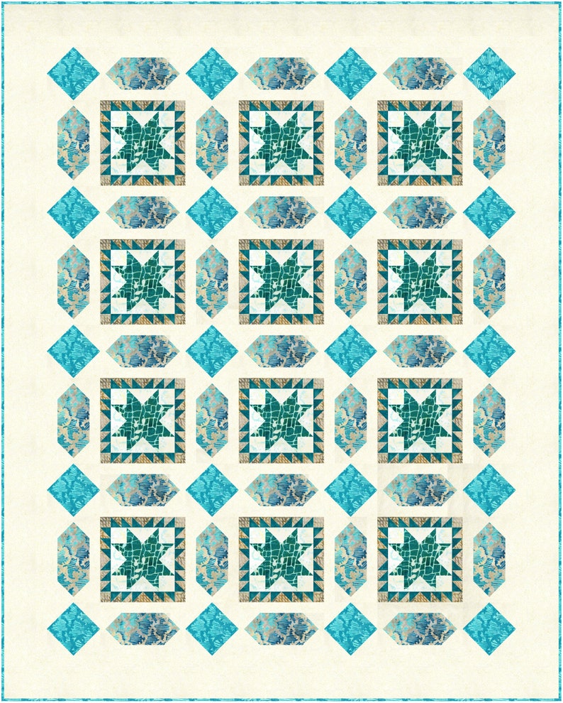 Starlit Courtyard Quilt Pattern PDF download image 8