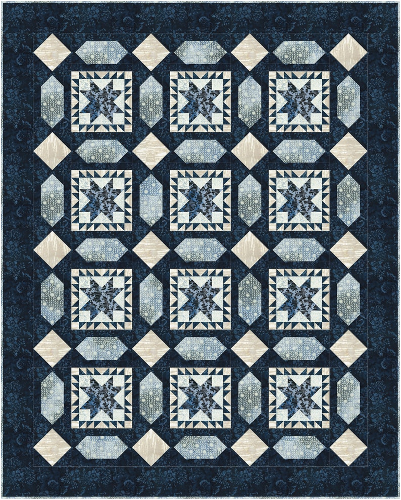 Starlit Courtyard Quilt Pattern PDF download image 9