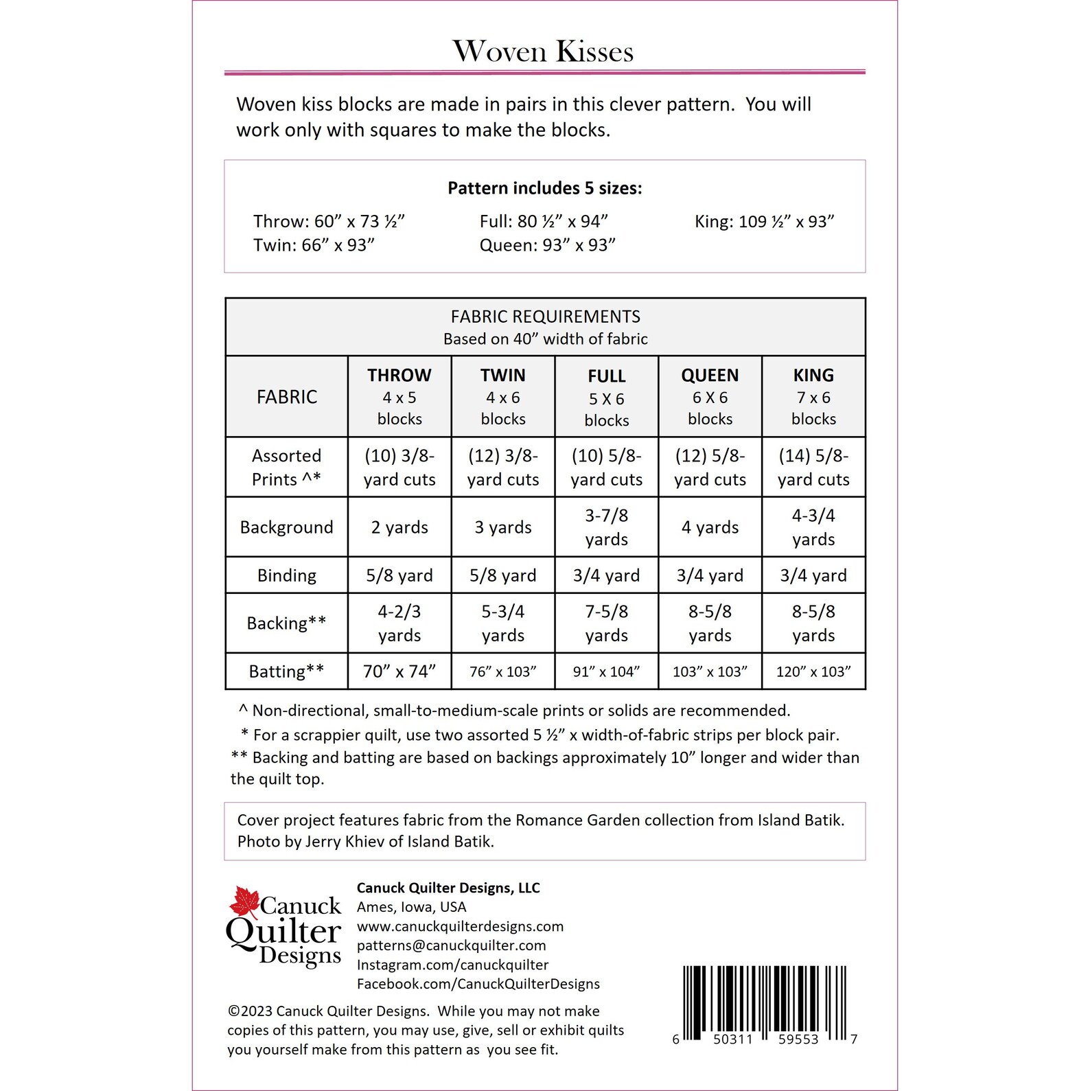 Woven Kisses Quilt Pattern (digital Download) - Etsy