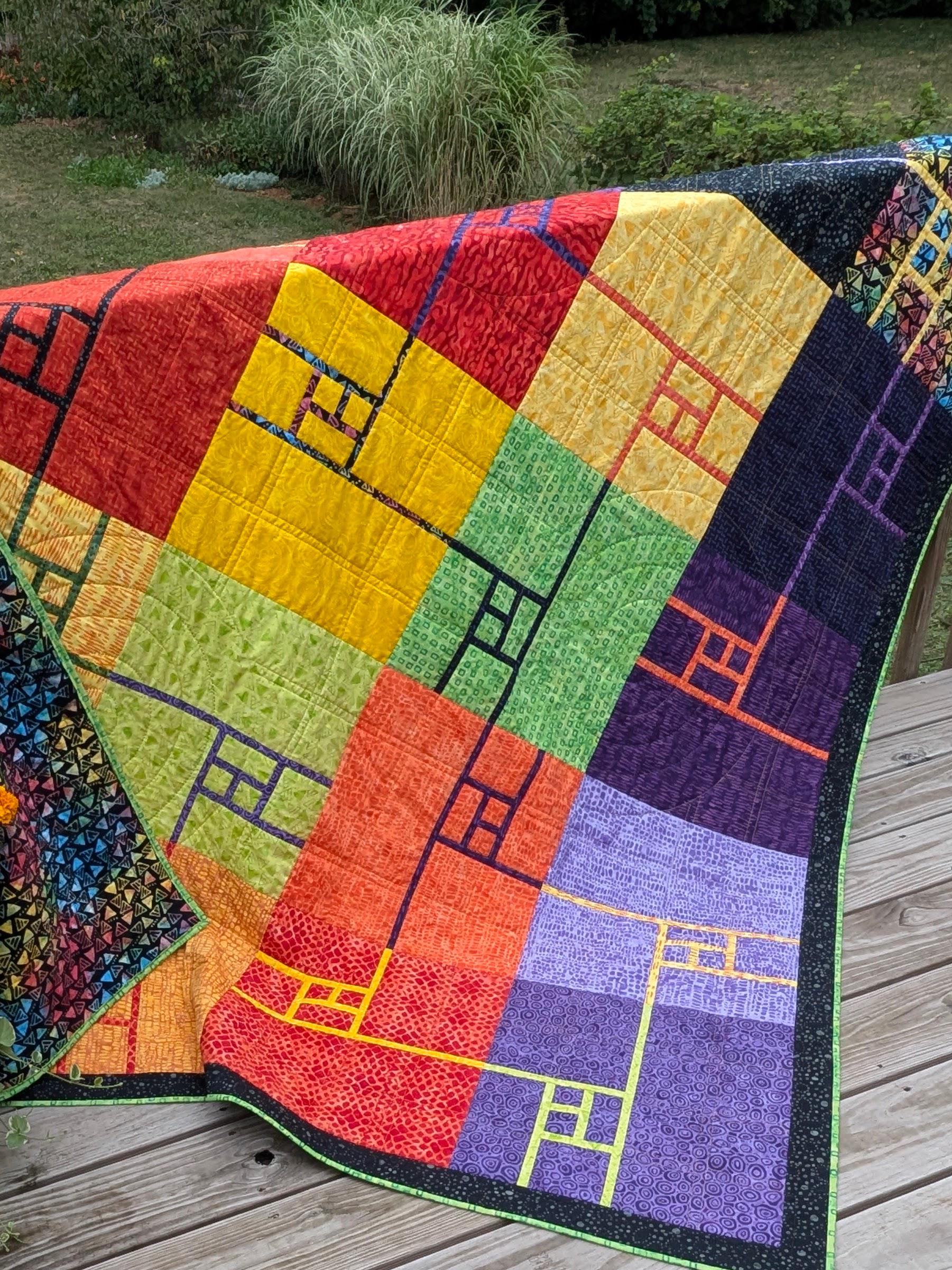 Splitting Squares: Fat Quarter Friendly Quilt Pattern PDF Download - Etsy