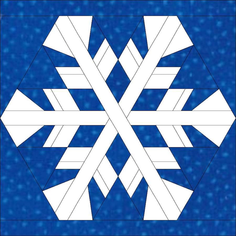 Snowflake Sampler Set 2/ Quilt Block Patterns/ Foundation - Etsy