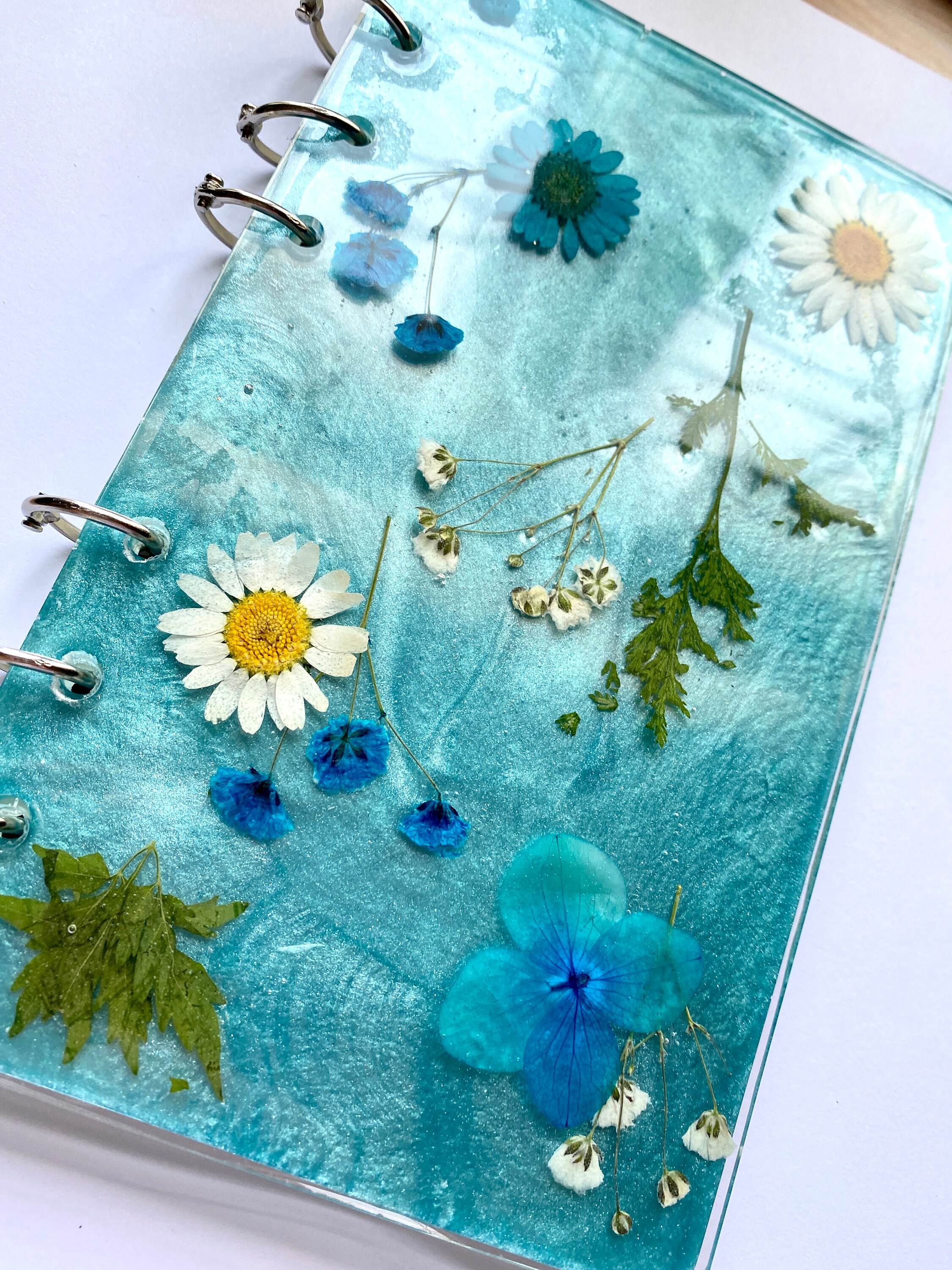 Resin Notebook with Refillable Pages Etsy