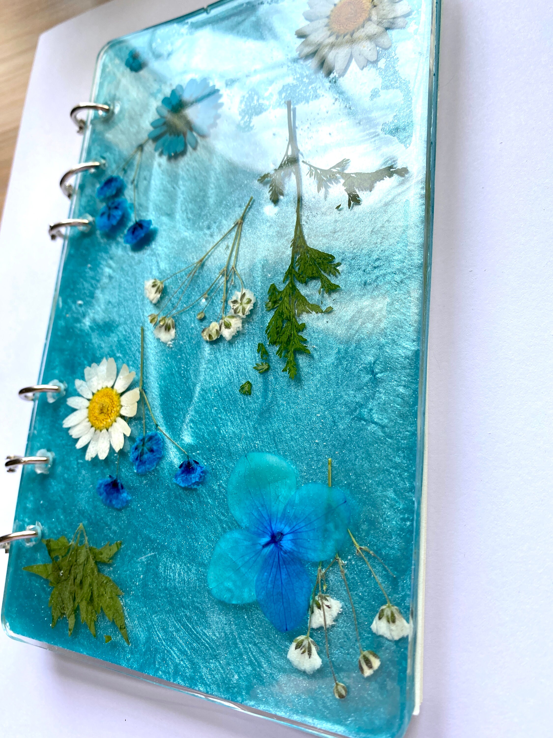 Resin Notebook with Refillable Pages Etsy