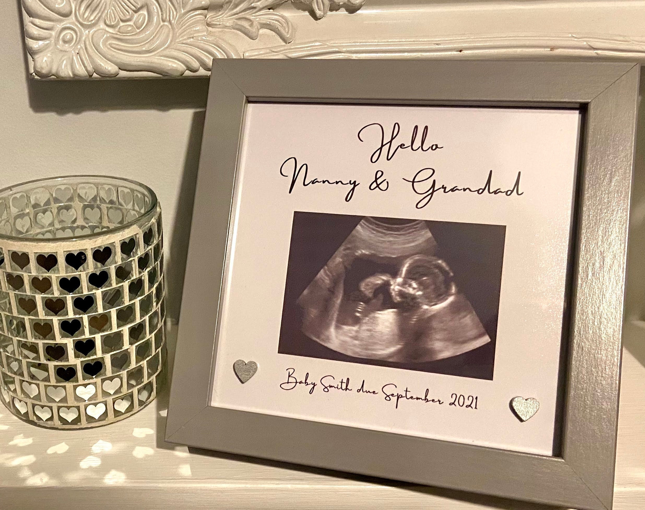 Personalised Baby Scan Photo Frame Etsy