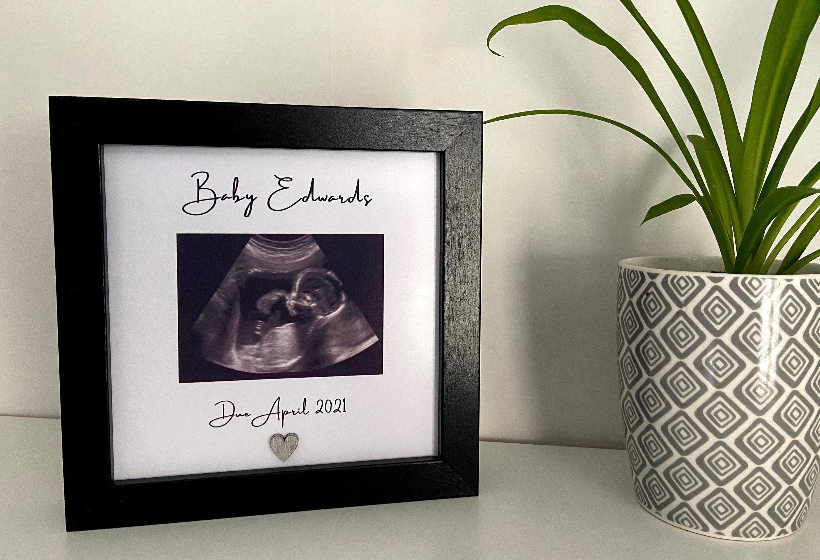 Baby Scan Photo Frame for Pregnancy Reveal Etsy