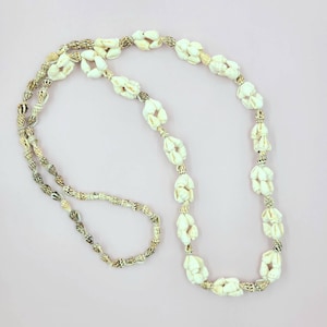 Long Vintage Sea Shell Necklace