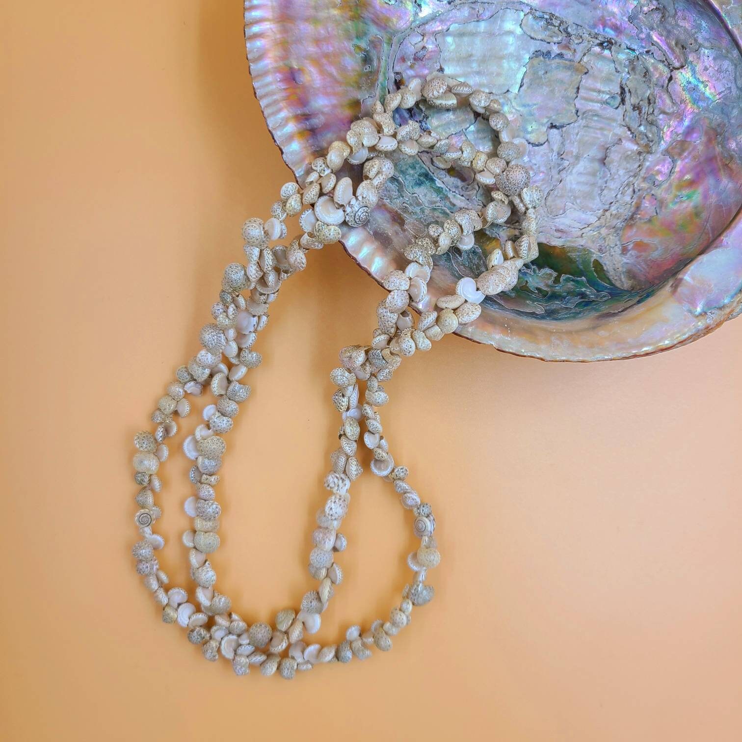Vintage Sea Shell Necklace Etsy