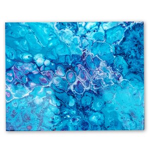 Original acrylic painting on canvas, Abstract painting, Contemporary Art, Fluid Art, 30x25cm
