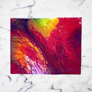 Original acrylic painting on canvas, Abstract painting, Contemporary Art, Fluid Art, 30x25cm