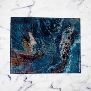 Original acrylic painting on canvas, Abstract painting, Contemporary Art, Fluid Art, 30x25cm