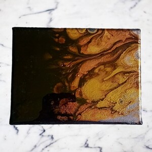 Original acrylic painting on canvas, Abstract painting, Contemporary Art, Fluid Art, 18x24cm