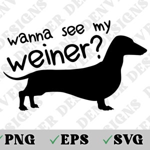 Weiner Dog SVG, PNG, EPS, Dachshund, Funny Weiner Dog Gift