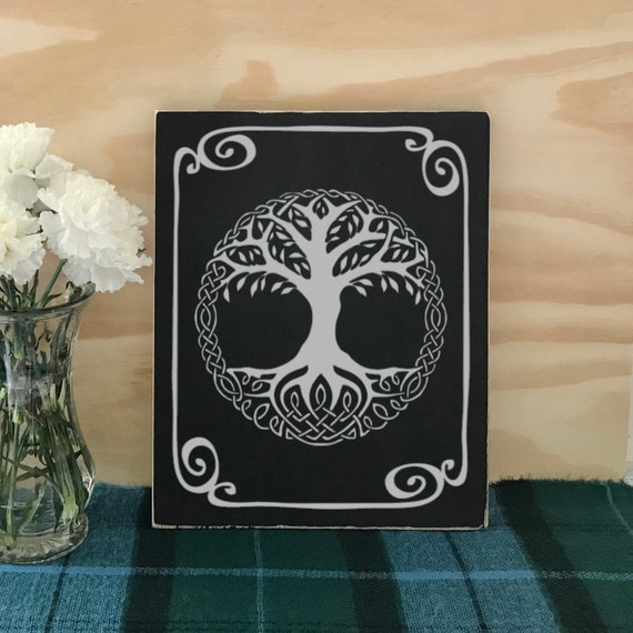 Tree Of Life Wood Sign Celtic Design Home Decor - Celtic Design Home Decor Tree Of Life Wood Sign Celtic Design Home Decor - Celtic Design Home Decor