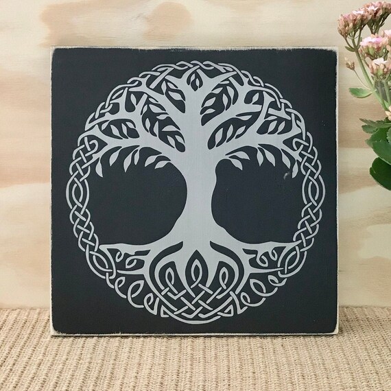 Celtic Tree Of Life Wood Sign Knot Design Home - Celtic Design Home Decor Celtic Tree Of Life Wood Sign Knot Design Home - Celtic Design Home Decor