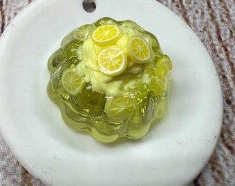 Resin Fruit Jello Magnet with Cream