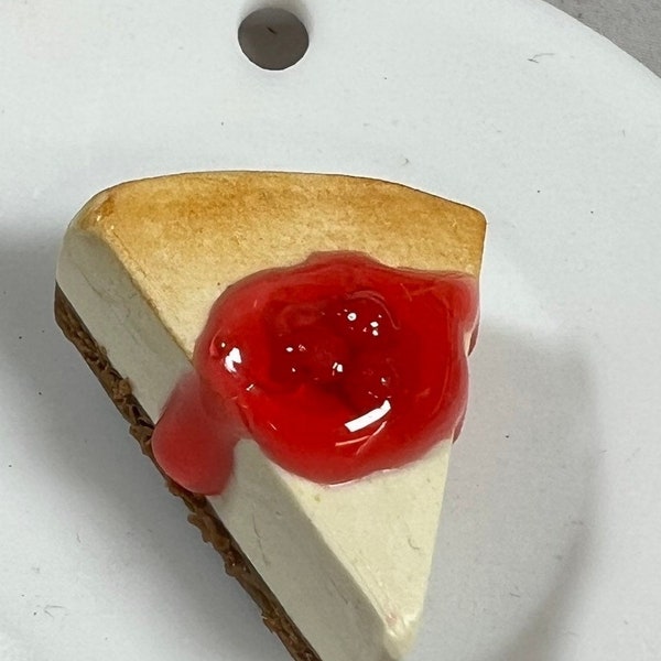 Aimants cheesecake à la fraise, citron, myrtille et cerise, aimants cheesecake réalistes